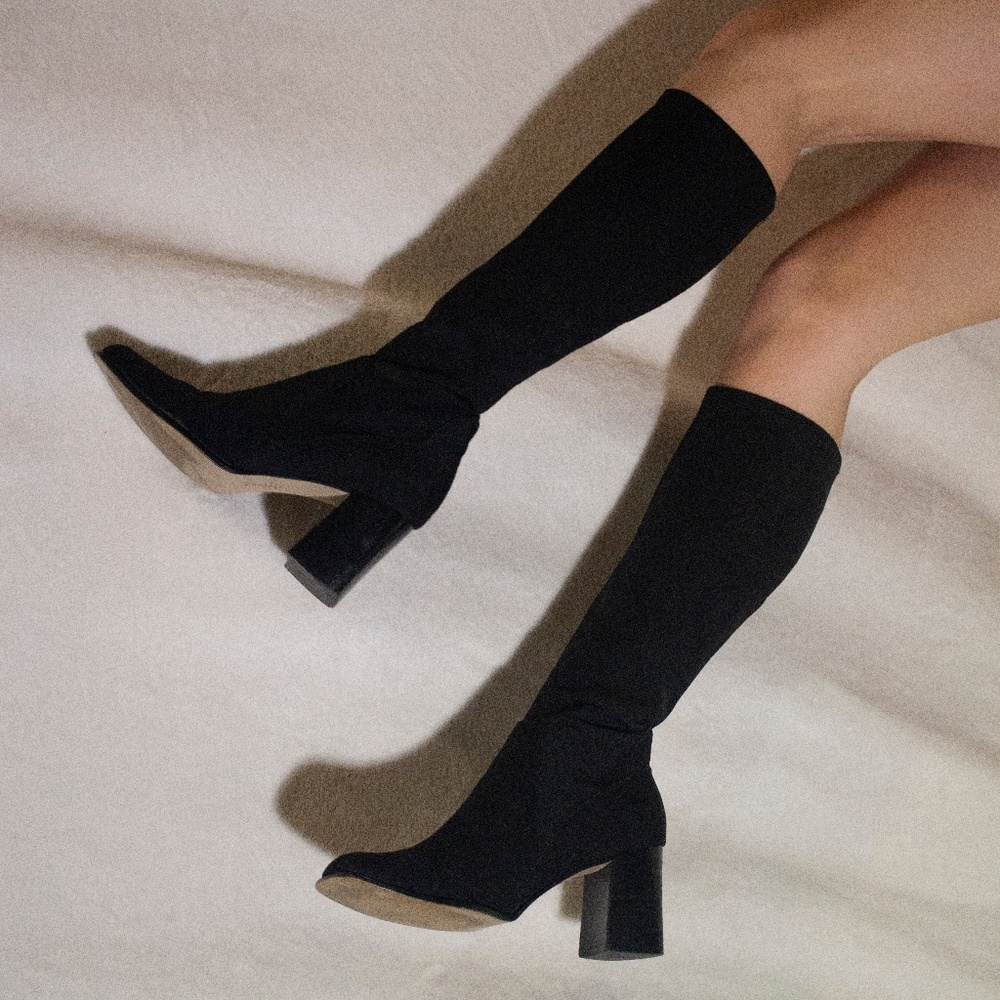 VINTAGE square-toe sock boot